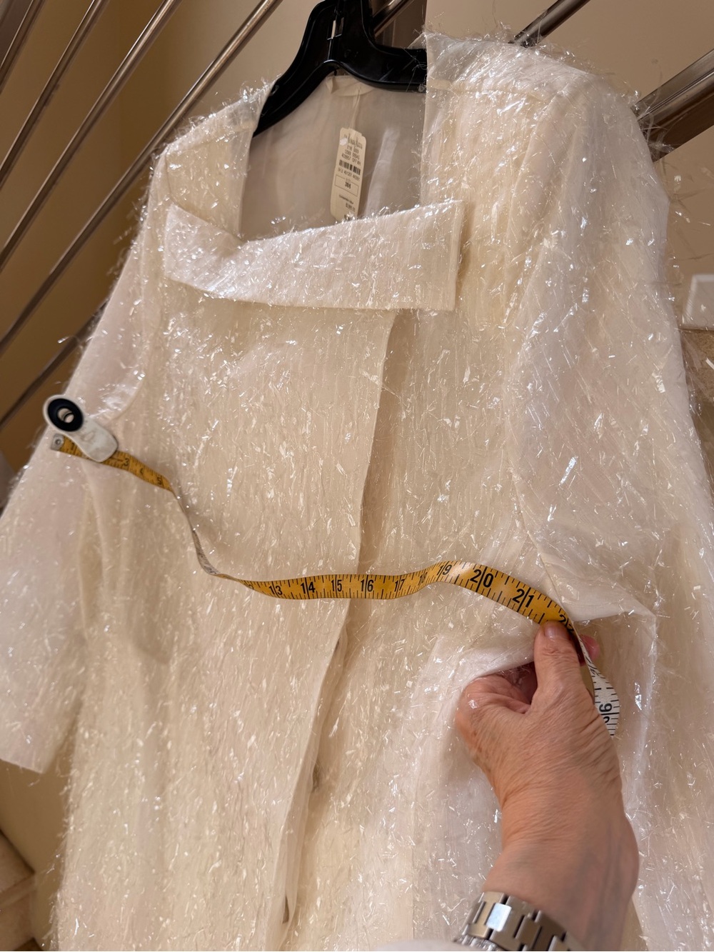 Givenchy Iridescent White Fringe Jacket - Picture 6 of 16